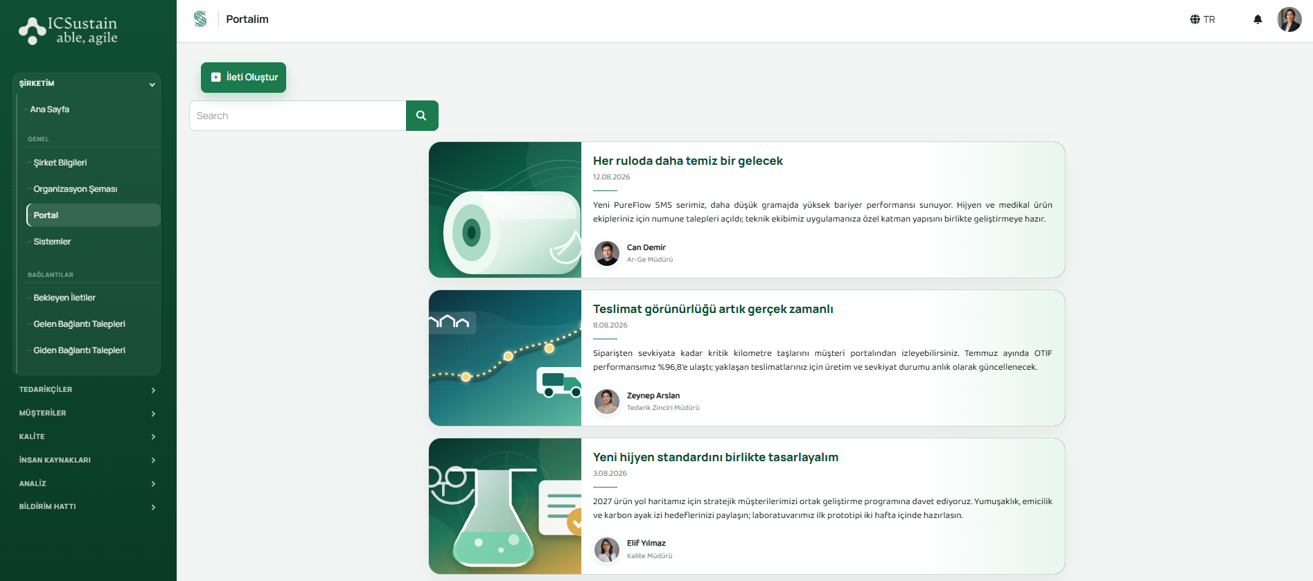 Şirket portalı